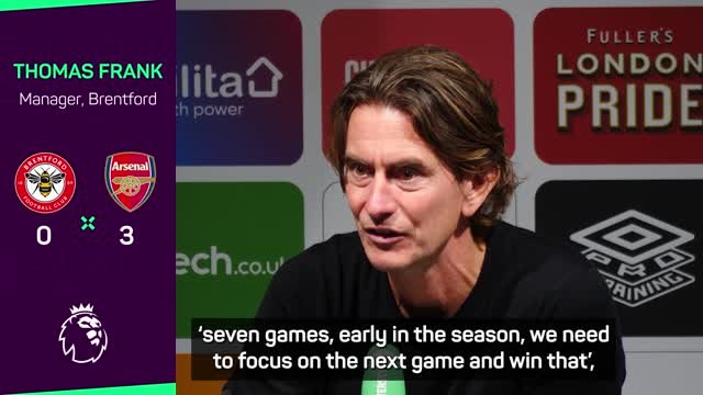 Frank labels Arsenal 'title contenders' after heavy defeat