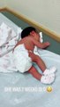 2-week-old Baby Incredibly Tries To Start Crawling