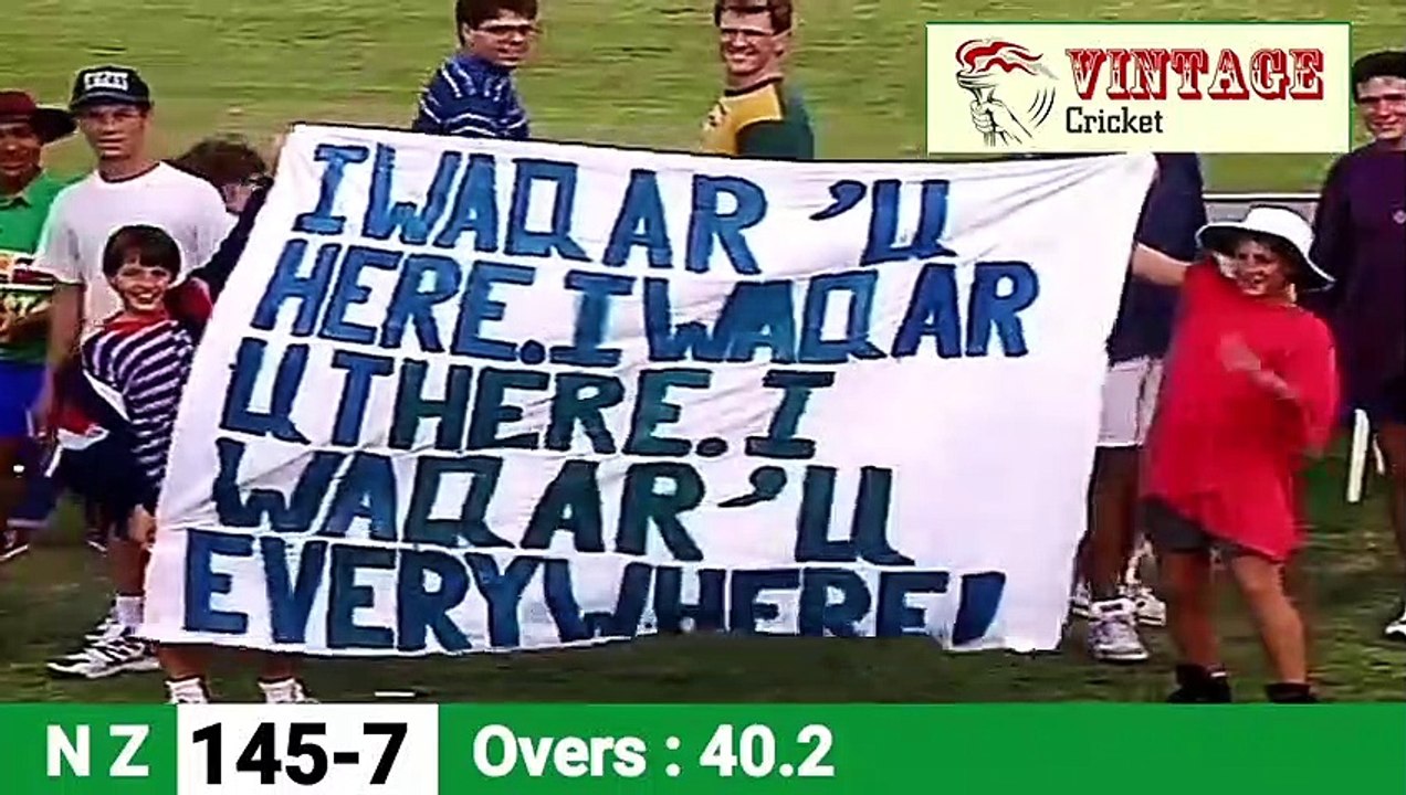 On This Day Waqar Gets A Brutual Hat-trick [ W W W ] against New Zealand