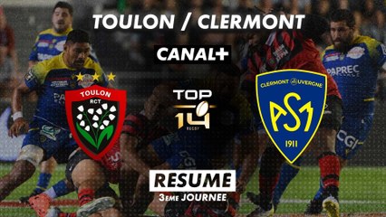 Le résumé de Toulon / Clermont - TOP 14 - 3ème journée (CANAL+ Sport)