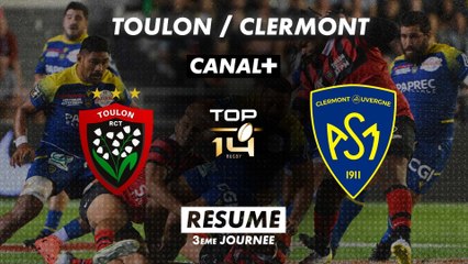 Le résumé de Toulon / Clermont - TOP 14 - 3ème journée