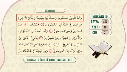 Cübbeli Ahmet Hocaefendi ile Mukâbele 21. Cüz
