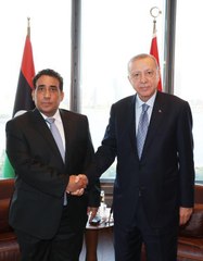 Cumhurbaşkanı Erdoğan, Libya Başkanlık Konseyi Başkanı ile görüştü