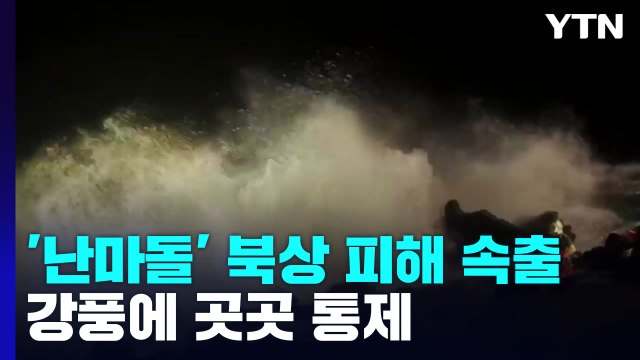 '난마돌' 북상에 피해 속출...초속 30m 강풍에 곳곳 통제 / YTN