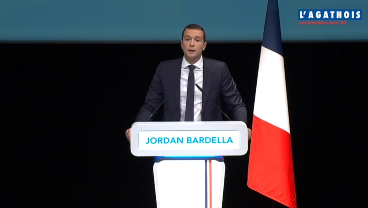 Discours de Jordan BARDELLA Candidat à la présidence du R.N.