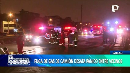 Fuga de gas de camión desata el pánico en el Callao
