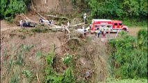 Una decena de muertos tras caída de autobús a precipicio en Costa Rica