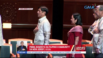 PBBM, bumisita sa Filipino Community sa New Jersey, U.S.A. | UB