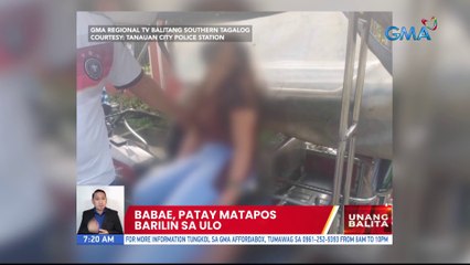 Babae, patay matapos barilin sa ulo | UB