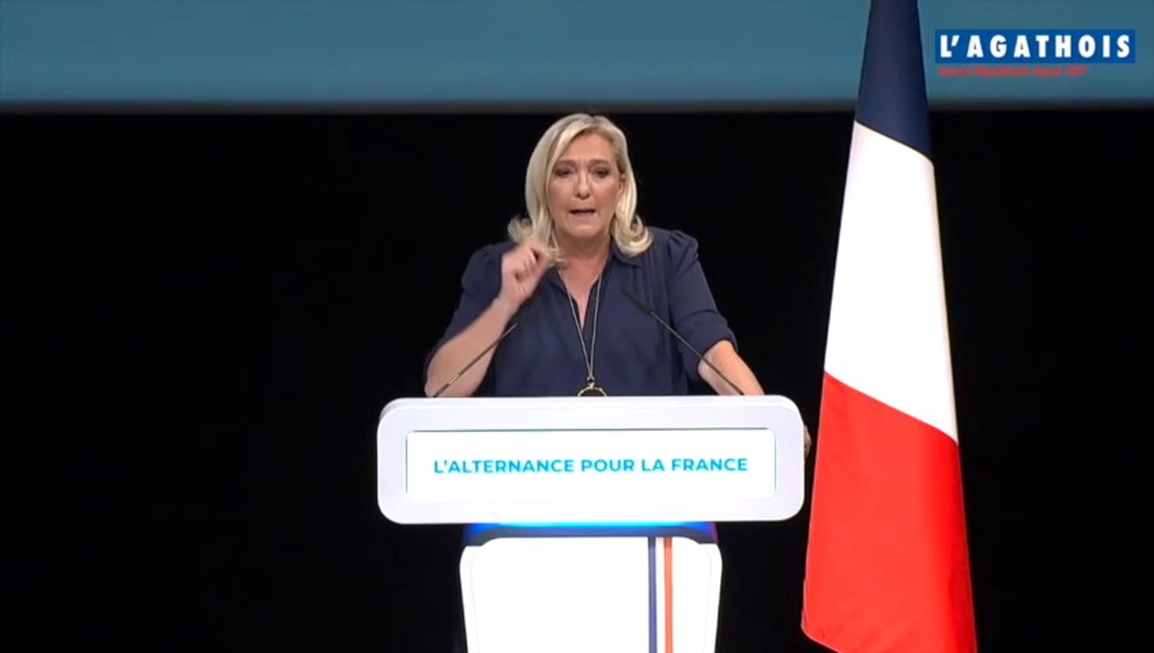 Discours de MARINE LE PEN à AGDE le 18 septembre 2022 Universités d'été