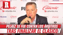 Peláez intentó entrar al vestidor de los árbitros tras caer en el Clásico Nacional