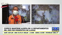 Copeco mantiene alertas en 12 departamentos por pronóstico de más lluvias