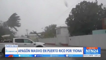 Huracán Fiona tocó tierra y dejó a Puerto Rico sin luz
