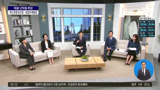 순방길 오른 尹 대통령 “태풍 난마돌 엄중 대처하라”