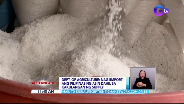 Dept. of Agriculture: Nag-iimport ang pilipinas ng asin dahil sa kakulangan ng supply | BT