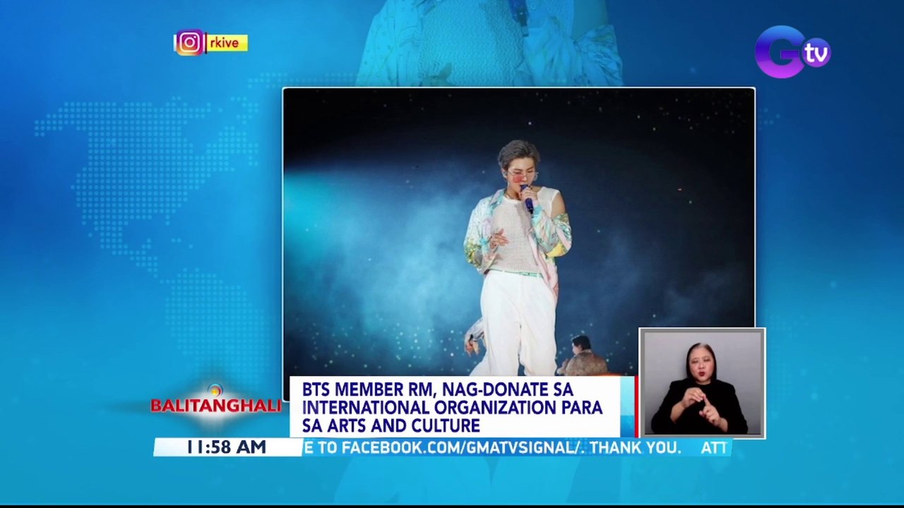 BTS member RM, nag-donate sa international organization para sa arts and culture | BT