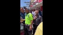 Esnaf Suriyelilerin önünde polise isyan etti!