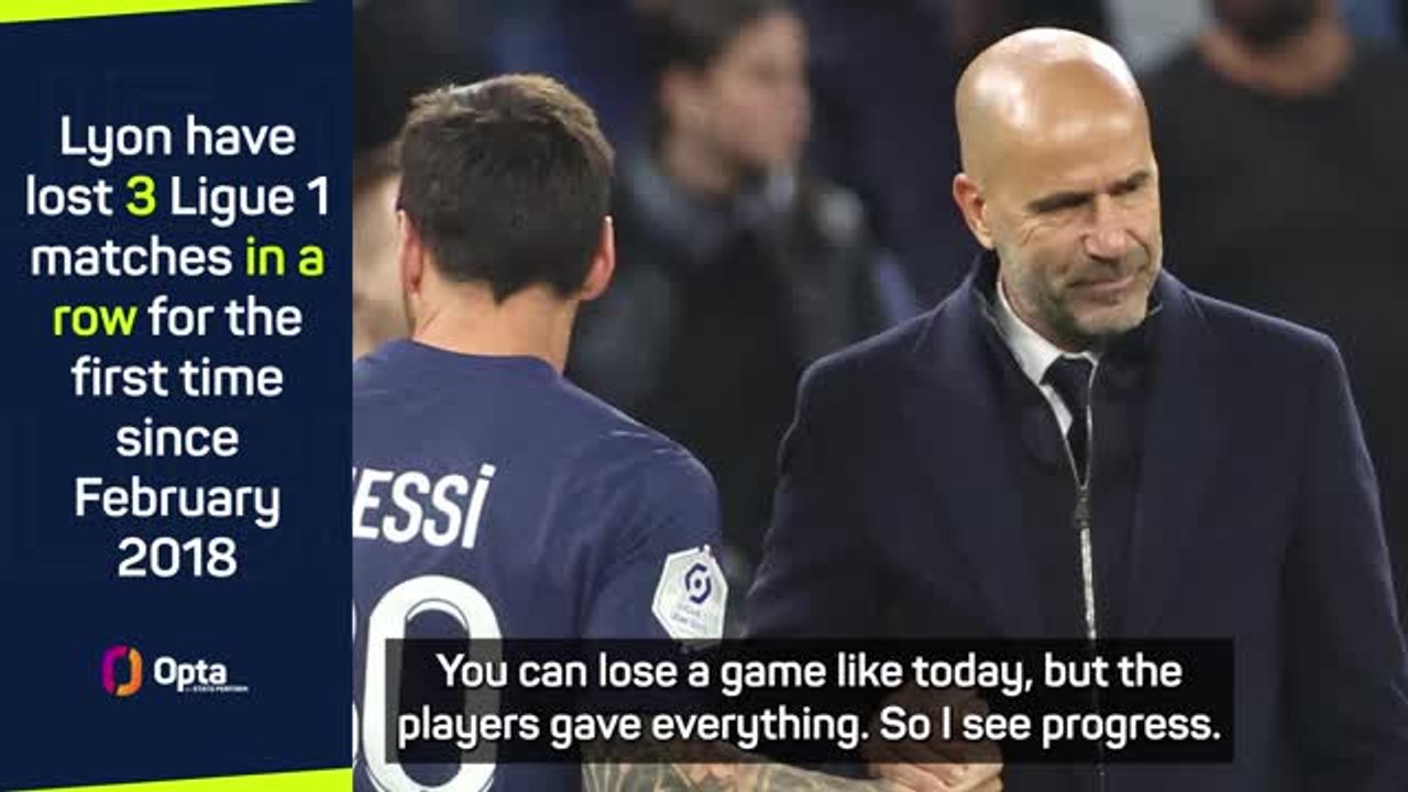 Galtier satisfied as PSG make it three defeats in a row for Lyon