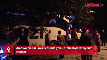 Yolcu otobüsüyle kamyonet çarpıştı: 2 ölü, 8 yaralı