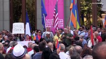 Armenian protesters demand their country leaves Moscow-led military alliance