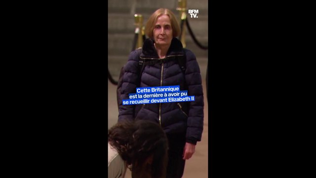 Cette Britannique est la dernière personne à avoir pu se recueillir devant le cercueil d'Elizabeth II