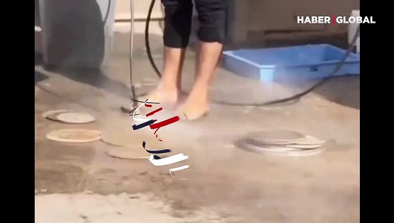 Pizzacıda skandal görüntüler! Görüntüler ifşa oldu...