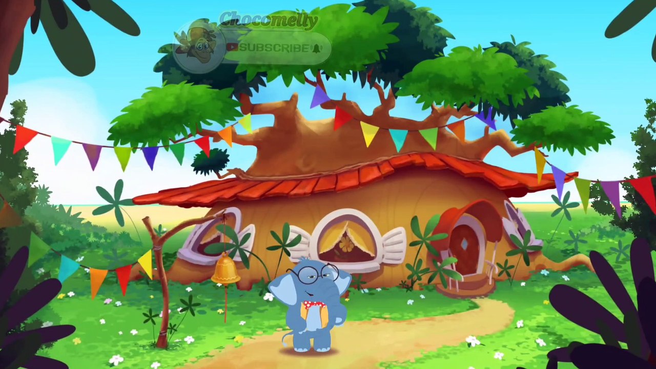 Elephant Birthday , Cartoon