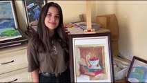 Lise öğrencisi resim yarışmasında dünya üçüncüsü oldu