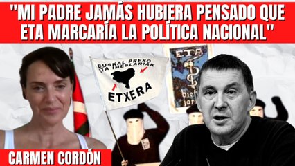 El grito desgarrado de Carmen Cordón: “Mi padre, Publio Cordón, jamás pensaría que ETA marcaría la política nacional”
