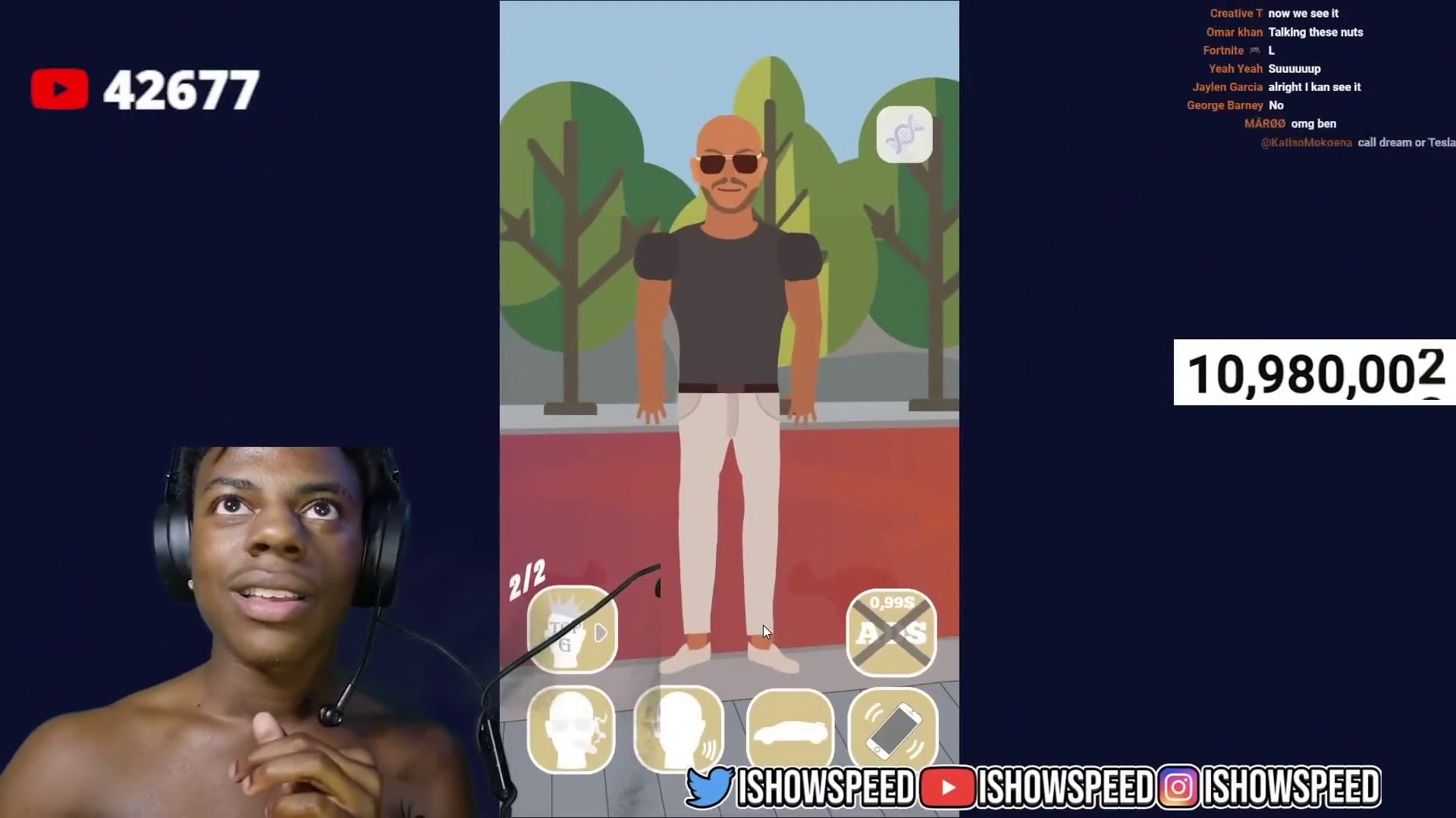 ⁣iShowSpeed Plays Talking ANDREW TATE