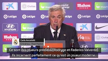 6e j. - Ancelotti : "Rodrygo et Valverde sont des joueurs précieux"