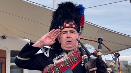 A pipers lament for The Queen - Royal Yacht Britannia September 19 2022