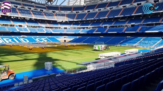 El Real Madrid se vuelca para salvar el césped del Bernabéu