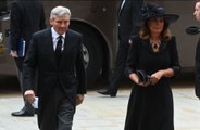 Carole and Michael Middleton arrive for Queen Elizabeth's funeral