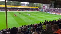 Motherwell v Hearts minute's applause for the Queen