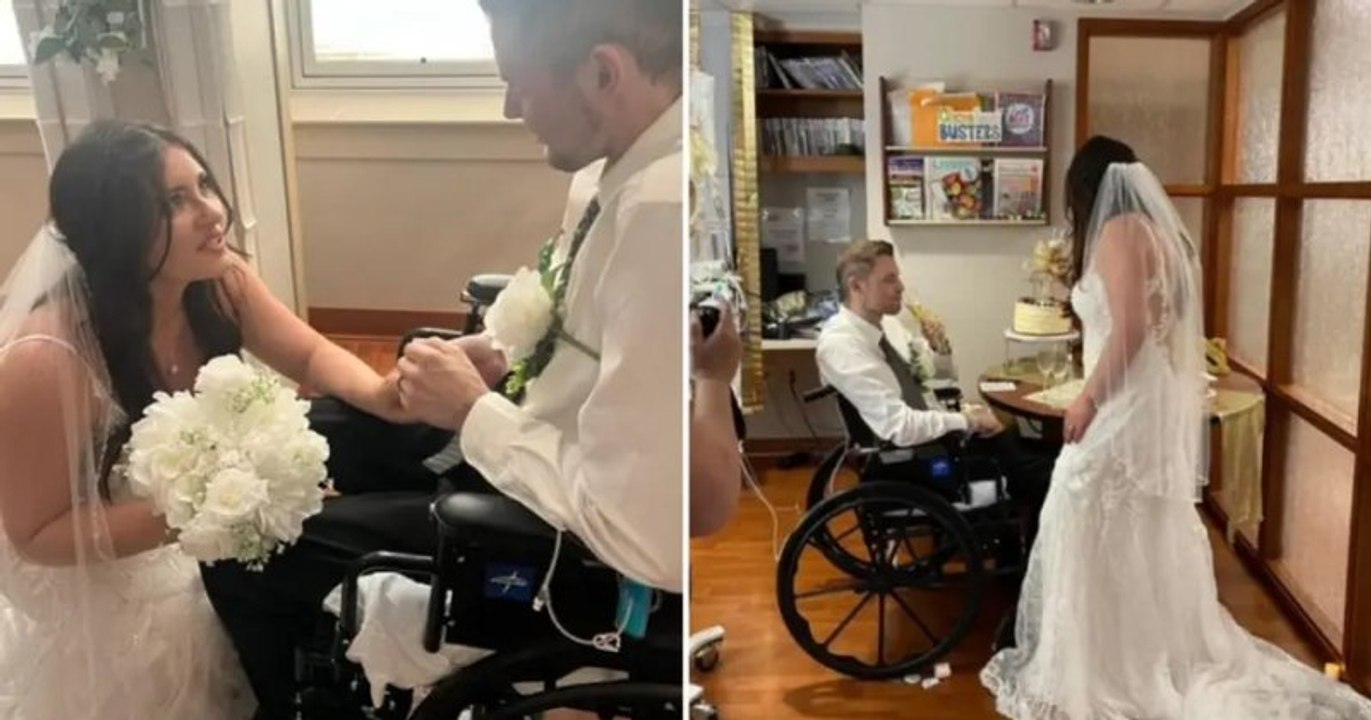 Un homme atteint d'un cancer se marie à l'hôpital pour ne pas laisser la maladie empêcher son mariage