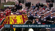 Momen Jenazah Ratu Elizabeth II Keluar Westminster Hall Diiringi Milliter dan Keluarga Kerajaan