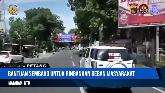 Satlantas Polresta Mataram Mengisi Hari Lalu Lintas Bhayangkara 2022 Dengan Giat Bansos