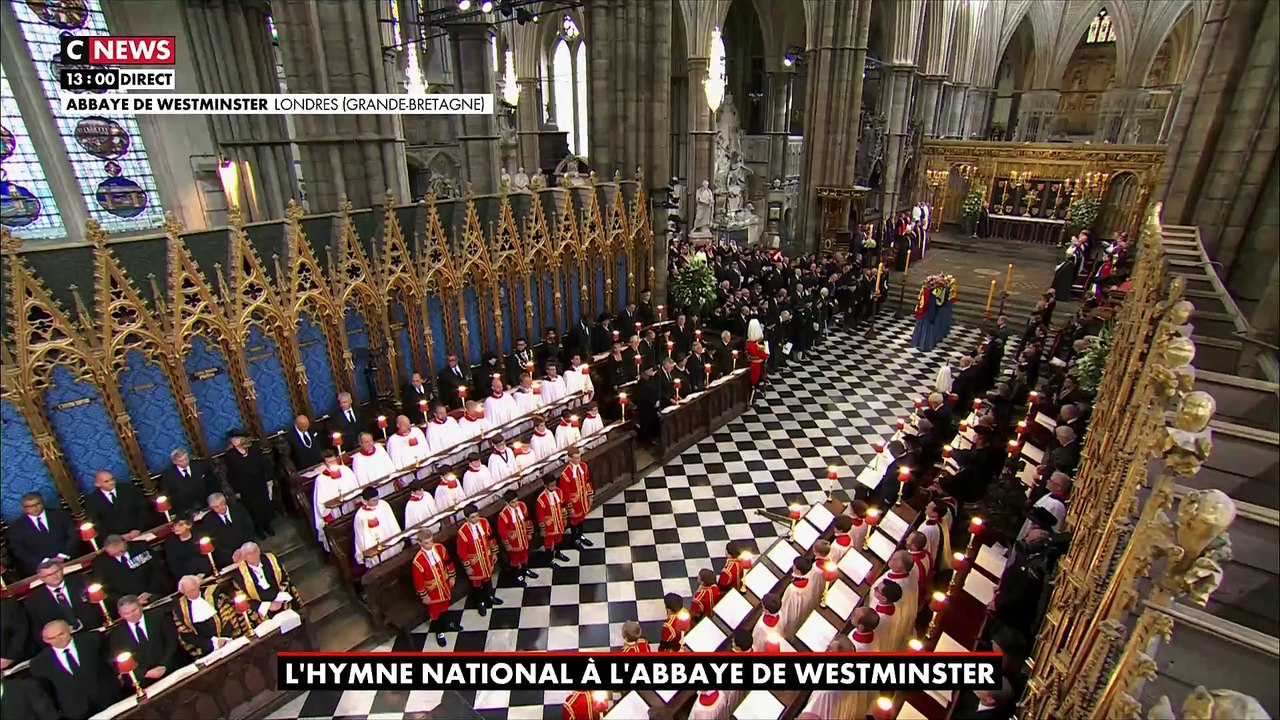 Obsèques de la Reine: La cérémonie s'est terminée avec "God Save The King" chanté par toute l'abbaye de Westminster - Regardez