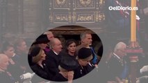 El emérito se sienta junto a los reyes en el funeral de Isabel II