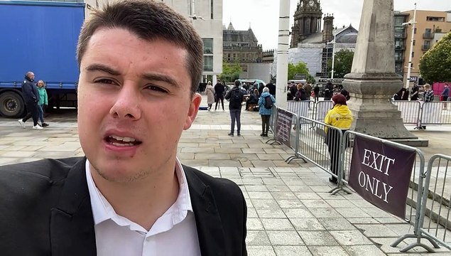 'The turnout has been fantastic': Mourners brave the rain to pay respects to the Queen in Millennium Square