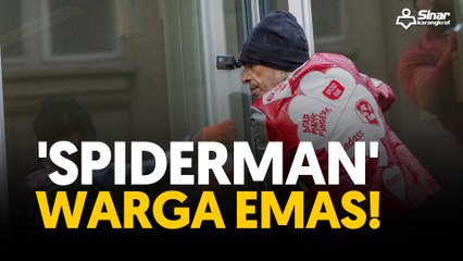 'Spiderman' warga emas