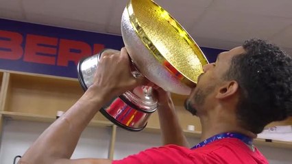 Finale - La joie des joueurs espagnols après leur sacre