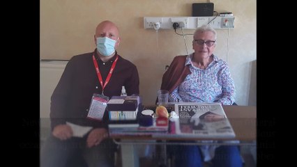 Watching the Queen's funeral at the Somme Nursing Home in east Belfast