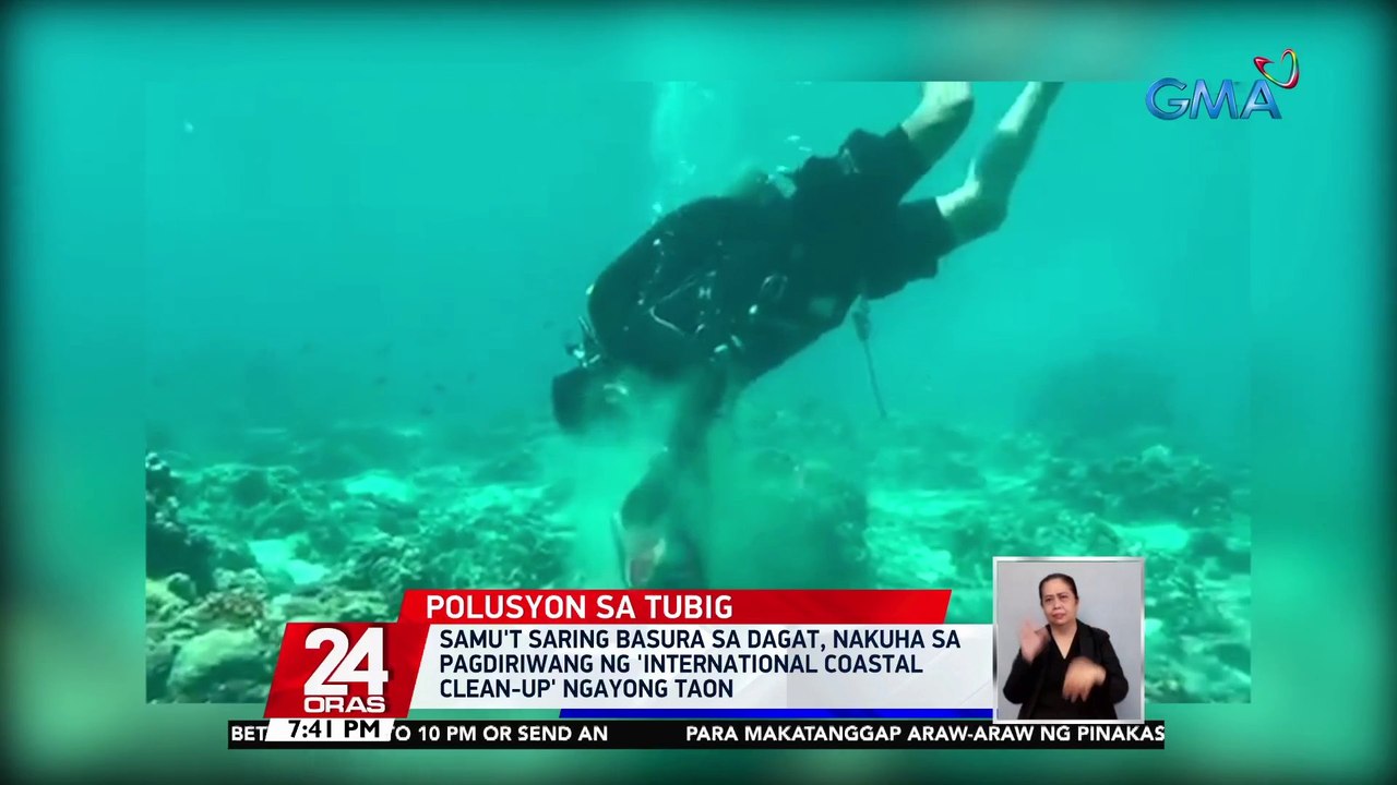 Samu't saring basura sa dagat, nakuha sa pagdiriwang ng 'International Coastal Clean-Up' ngayong taon | 24 Oras