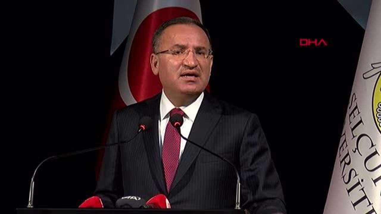 KONYA Bakan Bozdağ: Herkes, orasından burasından çeke çeke adaletin başı belada