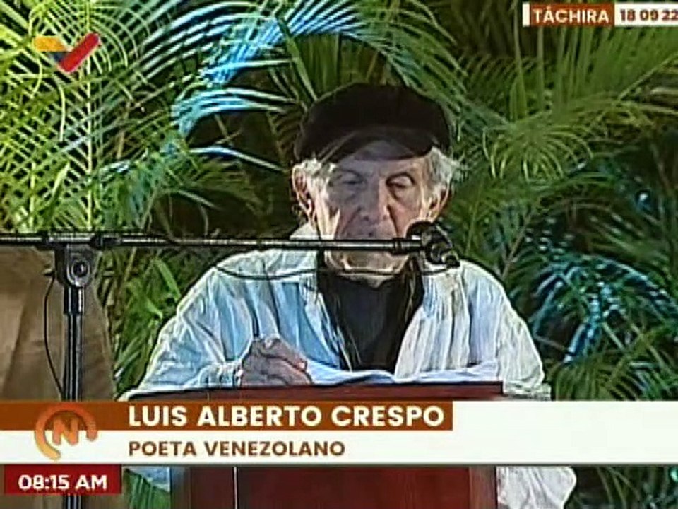 Luis Alberto Crespo, poeta venezolano: "La poesía unifica a los pueblos"