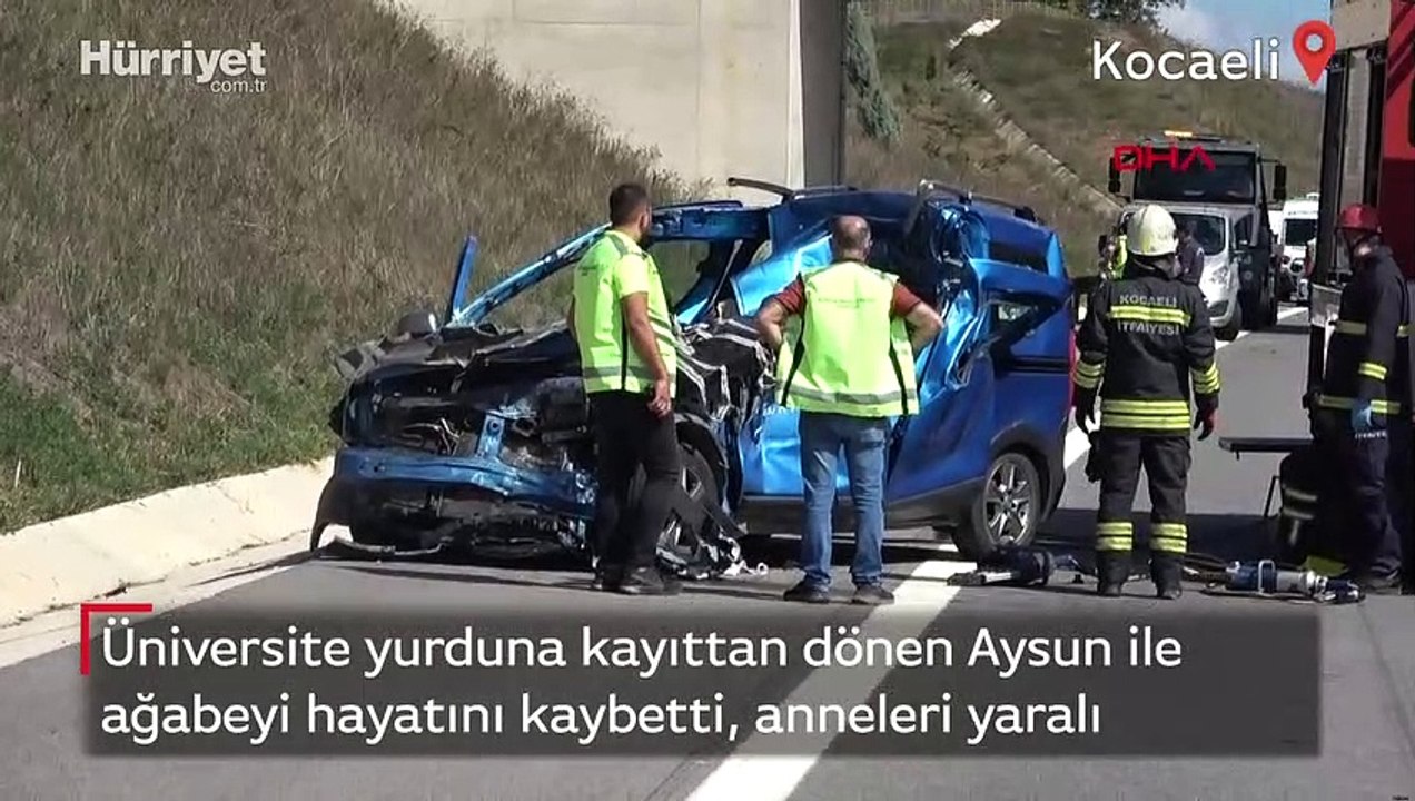 Üniversite yurduna kayıttan dönen Aysun ile ağabeyi hayatını kaybetti, anneleri yaralı