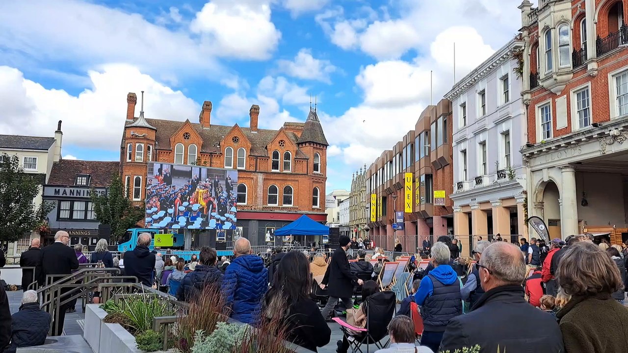 Ipswich screening of the Queen's funeral