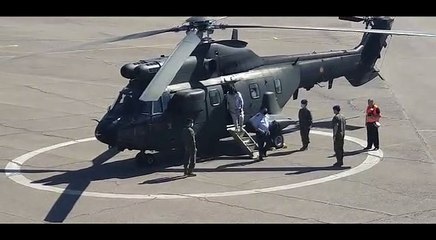 Visita de la ministra de Defensa a la base de helicópteros de Almagro